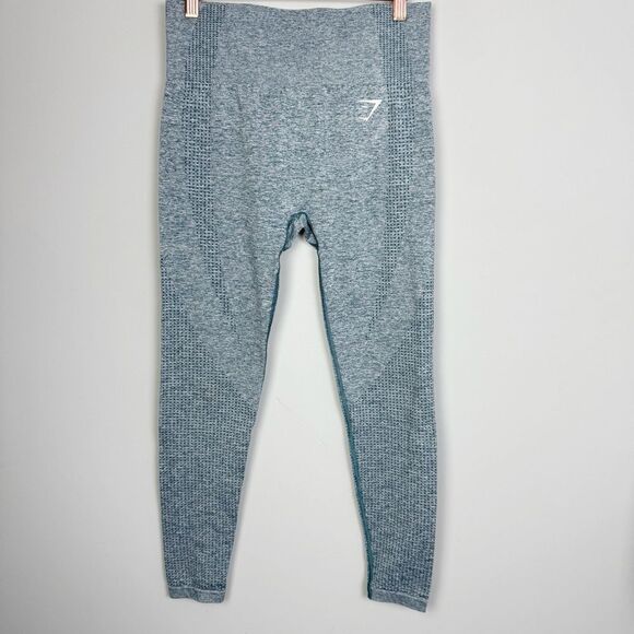 GYMSHARK | Vital Seamless Leggings in Marled Teal Women’s Size Medium - Picture 2 of 10
